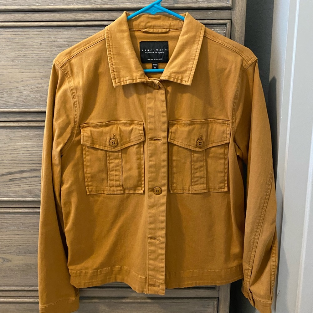 Yellow Blue Jean Jacket